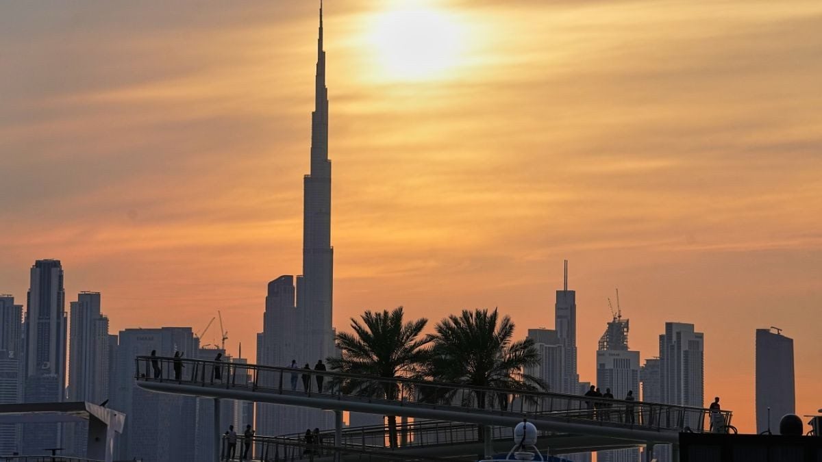 Burj Khalifa towering over the Dubai skyline